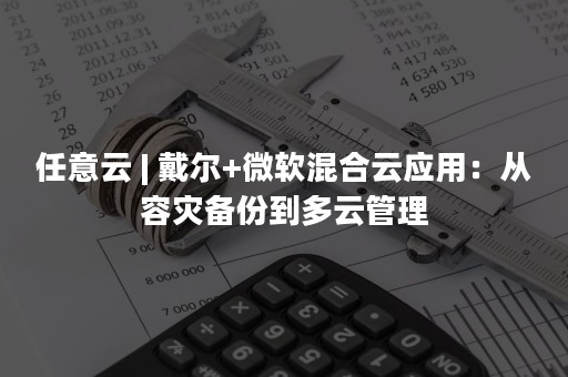 任意云 | 戴尔+微软混合云应用：从容灾备份到多云管理