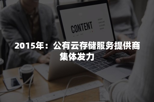 2015年：公有云存储服务提供商集体发力