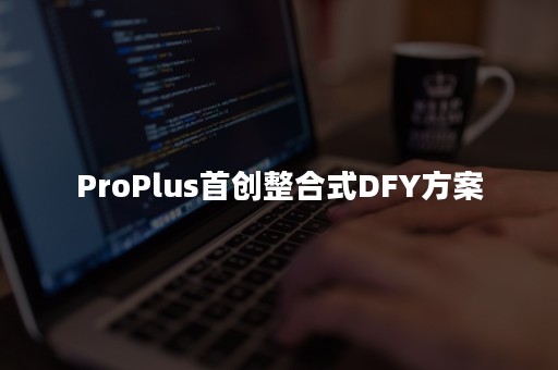 ProPlus首创整合式DFY方案