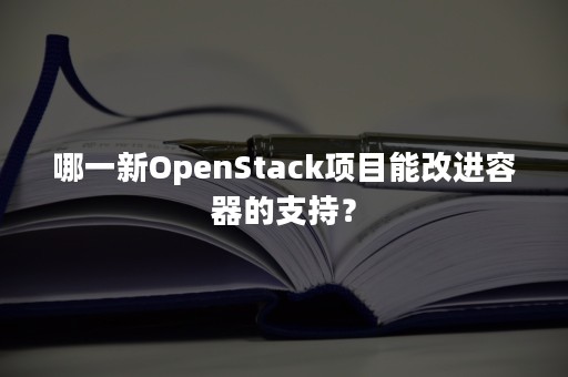 哪一新OpenStack项目能改进容器的支持？