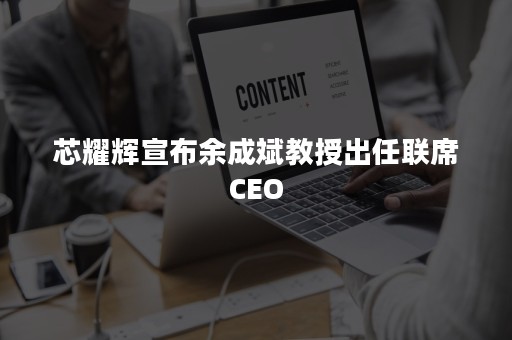 芯耀辉宣布余成斌教授出任联席CEO