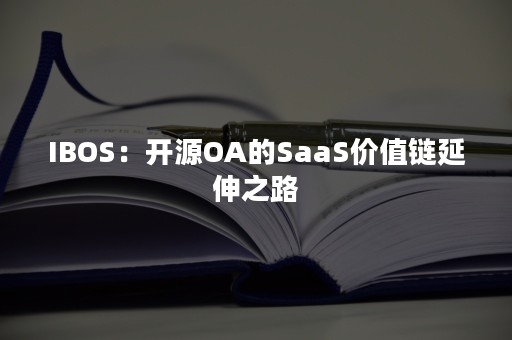 IBOS：开源OA的SaaS价值链延伸之路