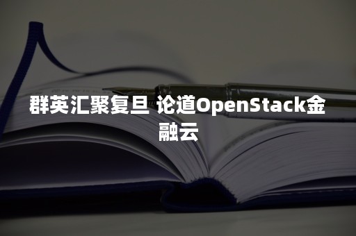 群英汇聚复旦 论道OpenStack金融云