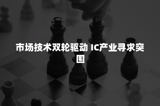 市场技术双轮驱动 IC产业寻求突围