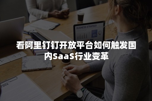 看阿里钉钉开放平台如何触发国内SaaS行业变革