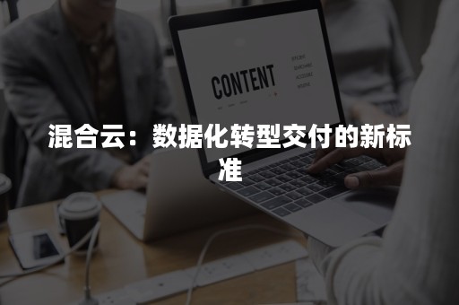 混合云：数据化转型交付的新标准