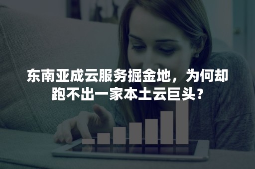 东南亚成云服务掘金地，为何却跑不出一家本土云巨头？