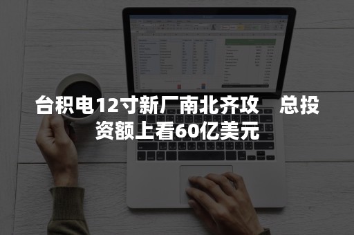 台积电12寸新厂南北齐攻　总投资额上看60亿美元