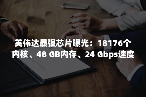 英伟达最强芯片曝光：18176个内核、48 GB内存、24 Gbps速度和800W TBP