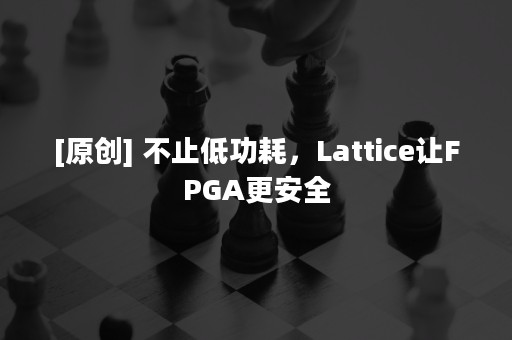 [原创] 不止低功耗，Lattice让FPGA更安全