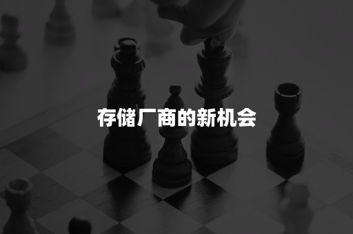 存储厂商的新机会