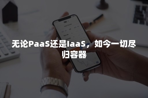 无论PaaS还是IaaS，如今一切尽归容器