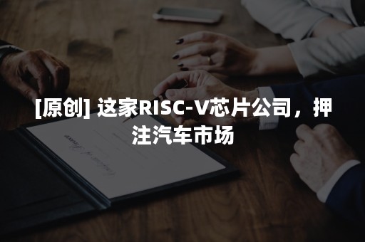 [原创] 这家RISC-V芯片公司，押注汽车市场