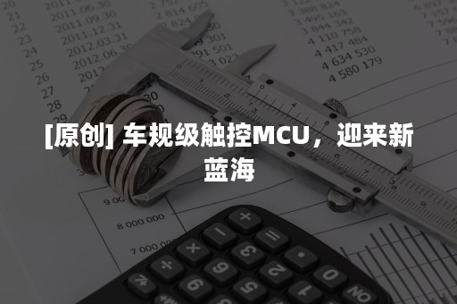 [原创] 车规级触控MCU，迎来新蓝海