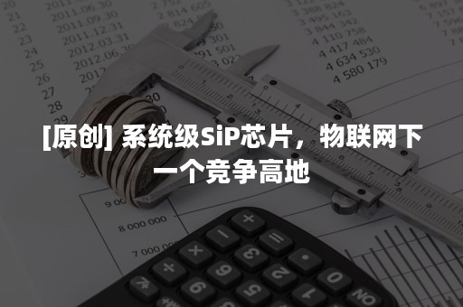 [原创] 系统级SiP芯片，物联网下一个竞争高地