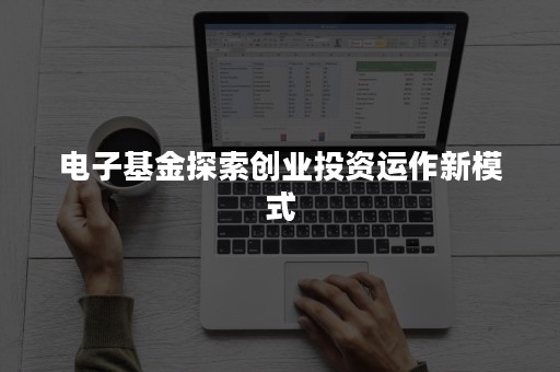电子基金探索创业投资运作新模式