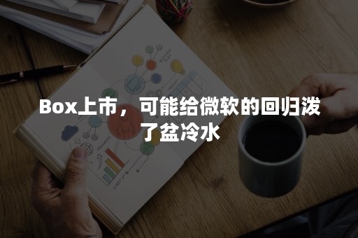 Box上市，可能给微软的回归泼了盆冷水