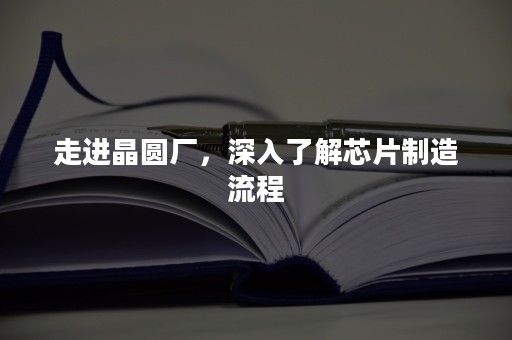 走进晶圆厂，深入了解芯片制造流程