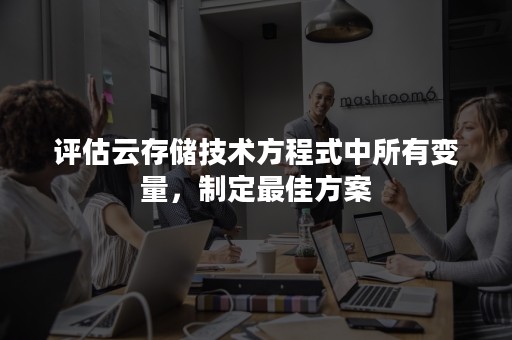 评估云存储技术方程式中所有变量，制定最佳方案