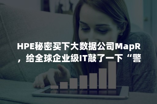 HPE秘密买下大数据公司MapR，给全球企业级IT敲了一下“警钟”