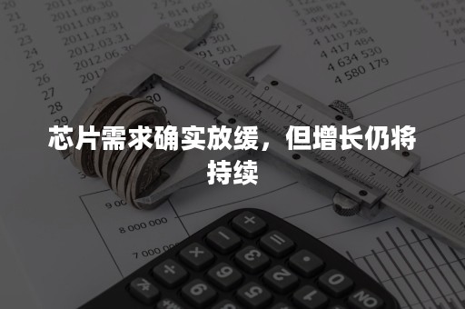 芯片需求确实放缓，但增长仍将持续