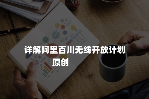 详解阿里百川无线开放计划
原创 详解阿里百川无线开放计划
原创