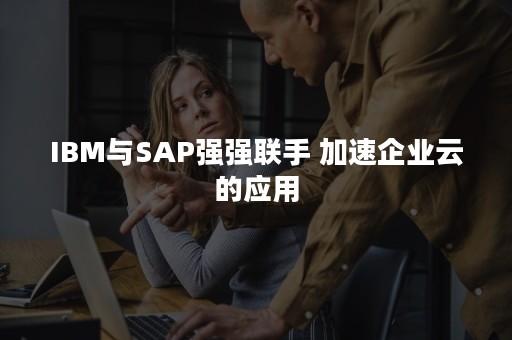 IBM与SAP强强联手 加速企业云的应用