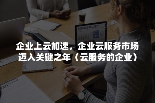 企业上云加速，企业云服务市场迈入关键之年（云服务的企业）