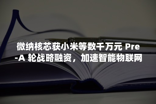 微纳核芯获小米等数千万元 Pre-A 轮战略融资，加速智能物联网 AIoT SoC 芯片在多场景下的商业落地