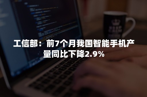 工信部：前7个月我国智能手机产量同比下降2.9%