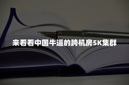 来看看中国牛逼的跨机房5K集群