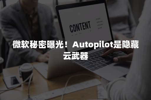 微软秘密曝光！Autopilot是隐藏云武器