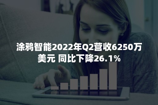 涂鸦智能2022年Q2营收6250万美元 同比下降26.1%