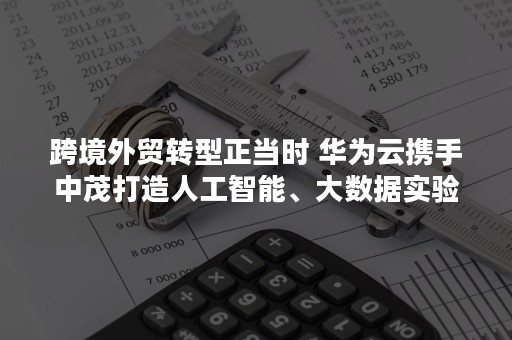 跨境外贸转型正当时 华为云携手中茂打造人工智能、大数据实验室（传统外贸企业实现转型升级的基础是）