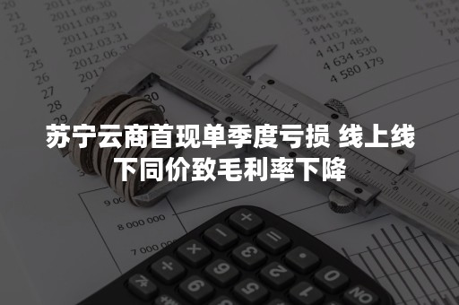 苏宁云商首现单季度亏损 线上线下同价致毛利率下降