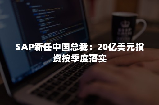 SAP新任中国总裁：20亿美元投资按季度落实