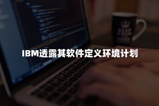 IBM透露其软件定义环境计划