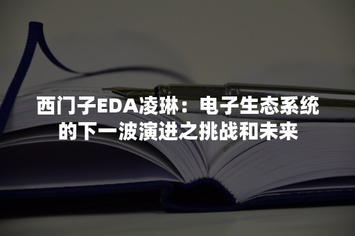 西门子EDA凌琳：电子生态系统的下一波演进之挑战和未来