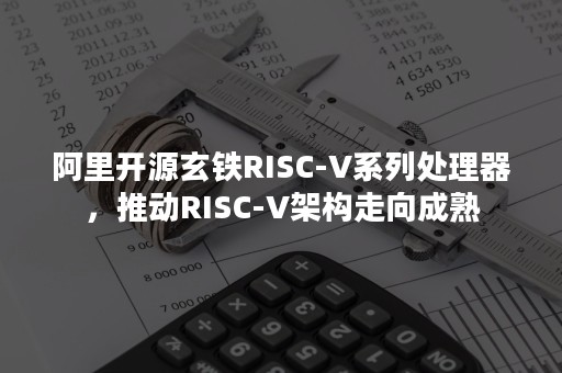 阿里开源玄铁RISC-V系列处理器，推动RISC-V架构走向成熟