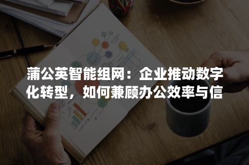 蒲公英智能组网：企业推动数字化转型，如何兼顾办公效率与信息安全？