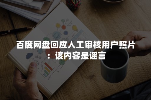 百度网盘回应人工审核用户照片：该内容是谣言