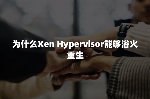 为什么Xen Hypervisor能够浴火重生