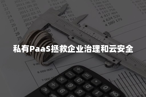 私有PaaS拯救企业治理和云安全