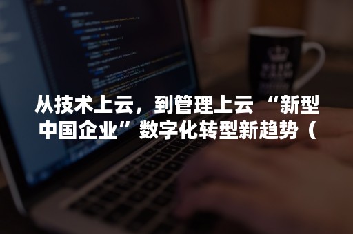 从技术上云，到管理上云 “新型中国企业”数字化转型新趋势（运用云技术）