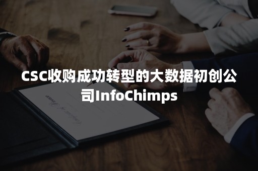 CSC收购成功转型的大数据初创公司InfoChimps