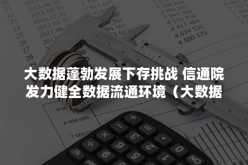 大数据蓬勃发展下存挑战 信通院发力健全数据流通环境（大数据给我们带来机遇和挑战）