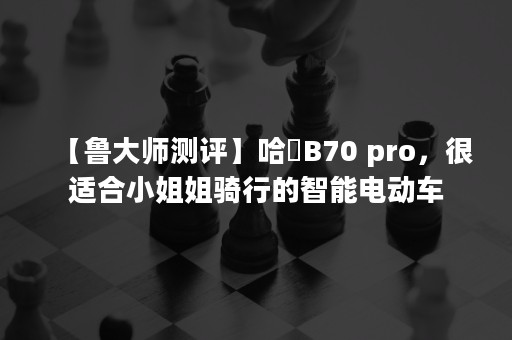 【鲁大师测评】哈啰B70 pro，很适合小姐姐骑行的智能电动车