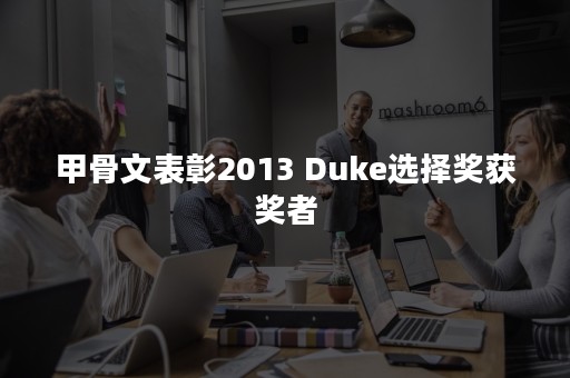 甲骨文表彰2013 Duke选择奖获奖者