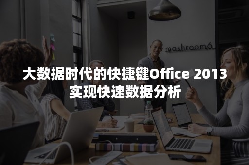 大数据时代的快捷键Office 2013实现快速数据分析