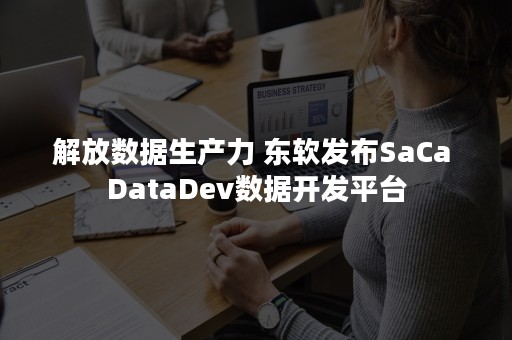 解放数据生产力 东软发布SaCa DataDev数据开发平台